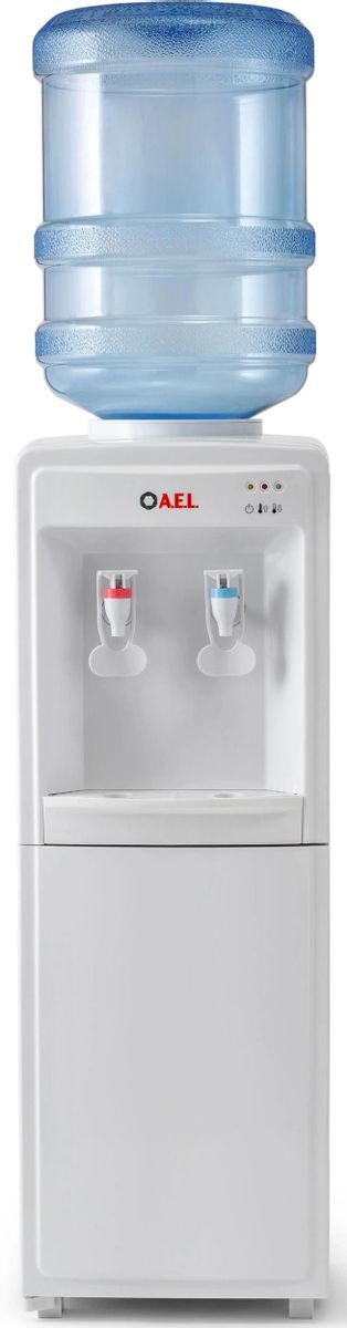 Кулер AEL LD-AEL-718C, напольный, электронный, «push» - кран, белый [00211]
